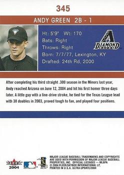 2004 Ultra #345 Andy Green Back
