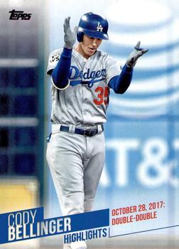 2018 Topps - Cody Bellinger Highlights #CB-28 October 28, 2017: Double-Double Front
