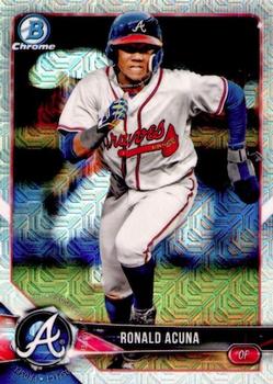 2018 Bowman - Chrome Prospects Mojo Refractor #BCP1 Ronald Acuna Front