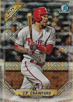 2018 Bowman - Chrome Rookie of the Year Favorites Mojo Refractor #ROYF-JC J.P. Crawford Front