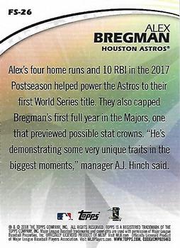 2018 Topps - Future Stars #FS-26 Alex Bregman Back