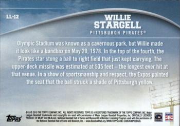 2018 Topps - Longball Legends #LL-12 Willie Stargell Back