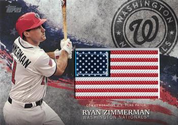 2018 Topps - MLB Independence Day U.S. Flag Manufactured Patch Relics #IDML-RZ Ryan Zimmerman Front