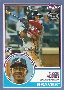 2018 Topps - 1983 Topps Baseball 35th Anniversary Rookies Blue #83-16 Ozzie Albies Front