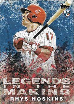 2018 Topps - Legends in the Making Blue (Series 2) #LITM-20 Rhys Hoskins Front