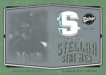 2004 Upper Deck Vintage - Stellar Stat Men Jerseys #SSM-7 Mike Lowell Front
