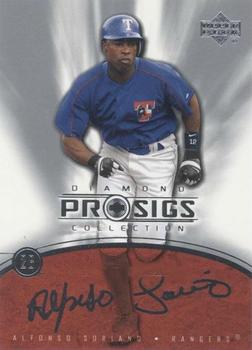 2004 Upper Deck Diamond Collection Pro Sigs #1 Alfonso Soriano Front