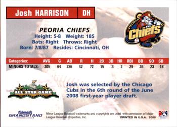 2009 Grandstand Midwest League Eastern Division All-Stars #NNO Josh Harrison Back