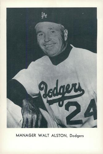 1963 Sports Service Los Angeles Dodgers Set A #NNO Walter Alston Front