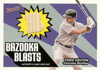 2005 Bazooka - Blasts Bat Relics #BB-TH Todd Helton Front