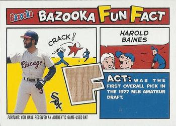 2005 Bazooka - Fun Facts Relics #FF-HB Harold Baines Front