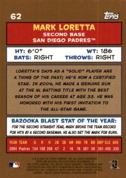 2005 Bazooka - Gold Chunks #62 Mark Loretta Back