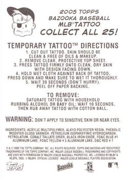 2005 Bazooka - Tattoos #NNO Todd Helton Back