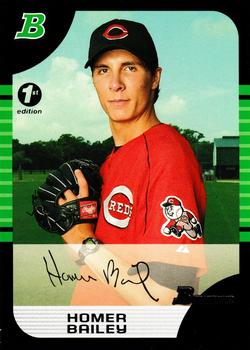 2005 Bowman - 1st Edition #165 Homer Bailey Front
