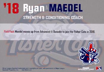 2018 Grandstand New Hampshire Fisher Cats #NNO Ryan Maedel Back