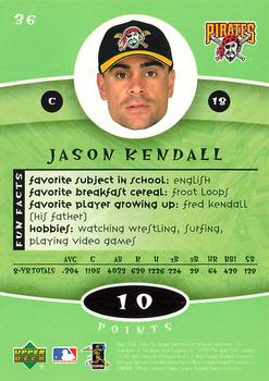 2004 Upper Deck Power Up #36 Jason Kendall Back
