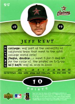 2004 Upper Deck Power Up #85 Jeff Kent Back