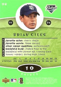 2004 Upper Deck Power Up #96 Brian Giles Back