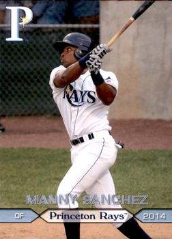 2014 Grandstand Princeton Rays #NNO Manny Sanchez Front