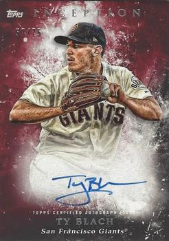 2018 Topps Inception - Rookie and Emerging Stars Autographs Red #RES-TB Ty Blach Front