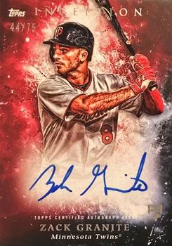 2018 Topps Inception - Rookie and Emerging Stars Autographs Red #RES-ZG Zack Granite Front