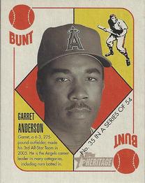 2005 Bowman Heritage - ‘51 Topps Heritage Red Backs #35 Garret Anderson Front