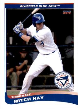 2013 Choice Bluefield Blue Jays #25 Mitch Nay Front