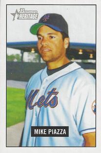 2005 Bowman Heritage - Mini #144 Mike Piazza Front