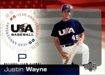 2004 Upper Deck USA 25th Anniversary #USA-7 Justin Wayne Front