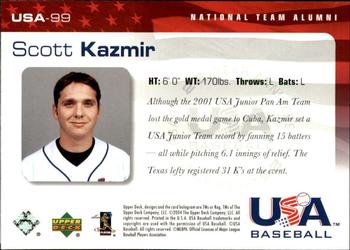 2004 Upper Deck USA 25th Anniversary #USA-99 Scott Kazmir Back
