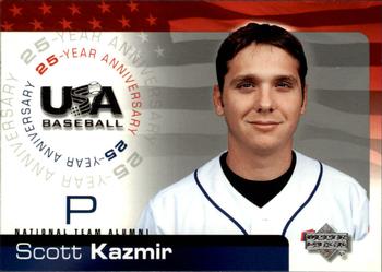 2004 Upper Deck USA 25th Anniversary #USA-99 Scott Kazmir Front
