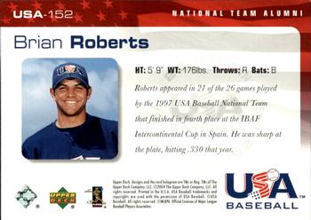 2004 Upper Deck USA 25th Anniversary #USA-152 Brian Roberts Back