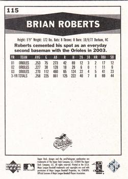 2004 Upper Deck Vintage #115 Brian Roberts Back