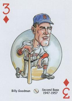 2006 Hero Decks Boston Red Sox Baseball Heroes Playing Cards #3♦ Billy Goodman Front