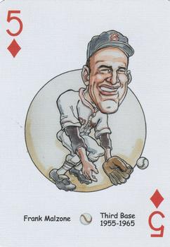 2006 Hero Decks Boston Red Sox Baseball Heroes Playing Cards #5♦ Frank Malzone Front