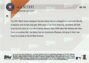 2018 Topps Now Road to Opening Day Houston Astros #OD-154 Jose Altuve Back