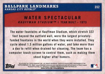 2018 Topps Big League - Gold #352 Water Spectacular Back