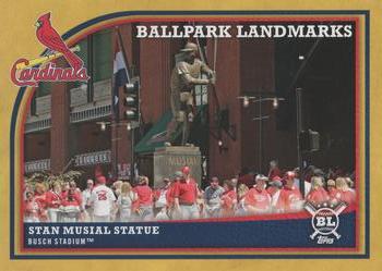 2018 Topps Big League - Gold #362 Stan Musial Statue Front