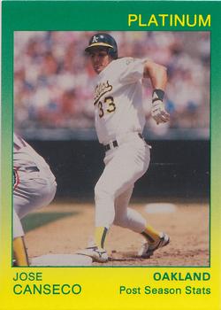 1991 Star Platinum #21 Jose Canseco Front