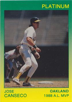 1991 Star Platinum #24 Jose Canseco Front
