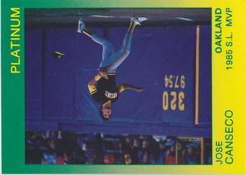 1991 Star Platinum #27 Jose Canseco Front