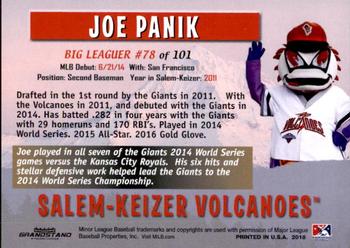 2018 Grandstand Salem-Keizer Volcanoes 20 Years of Success #78 Joe Panik Back