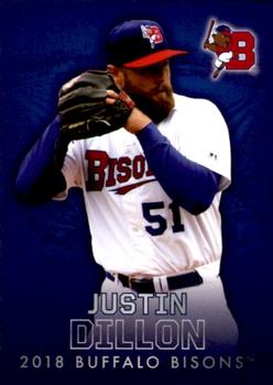 2018 Choice Buffalo Bisons #04 Justin Dillon Front