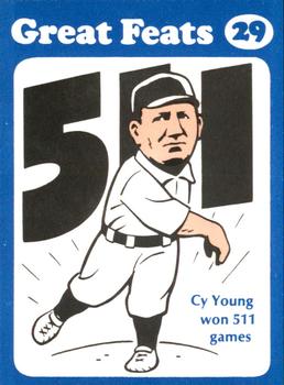 1972 Laughlin Great Feats of Baseball #29 Cy Young Front