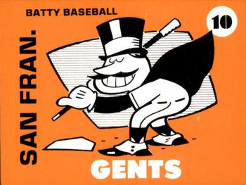 1975 Laughlin Batty Baseball #10 San Francisco Gents Front