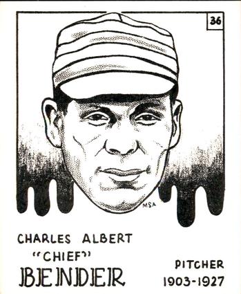 1968 Sports Cards for Collectors Series 1 #36 Chief Bender Front