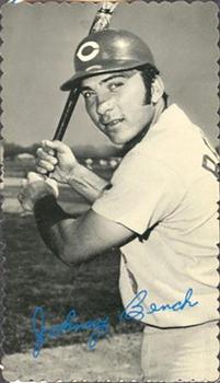 1974 Topps Deckle - White Backs #71 Johnny Bench Front