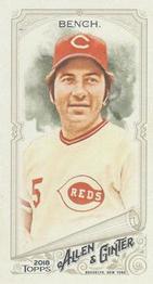 2018 Topps Allen & Ginter - Mini No Card Number #NNO Johnny Bench Front