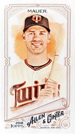 2018 Topps Allen & Ginter - Mini No Card Number #NNO Joe Mauer Front