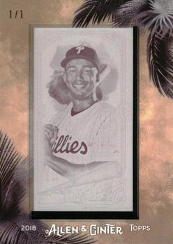 2018 Topps Allen & Ginter - Framed Mini Magenta Printing Plate #227 Aaron Altherr Front